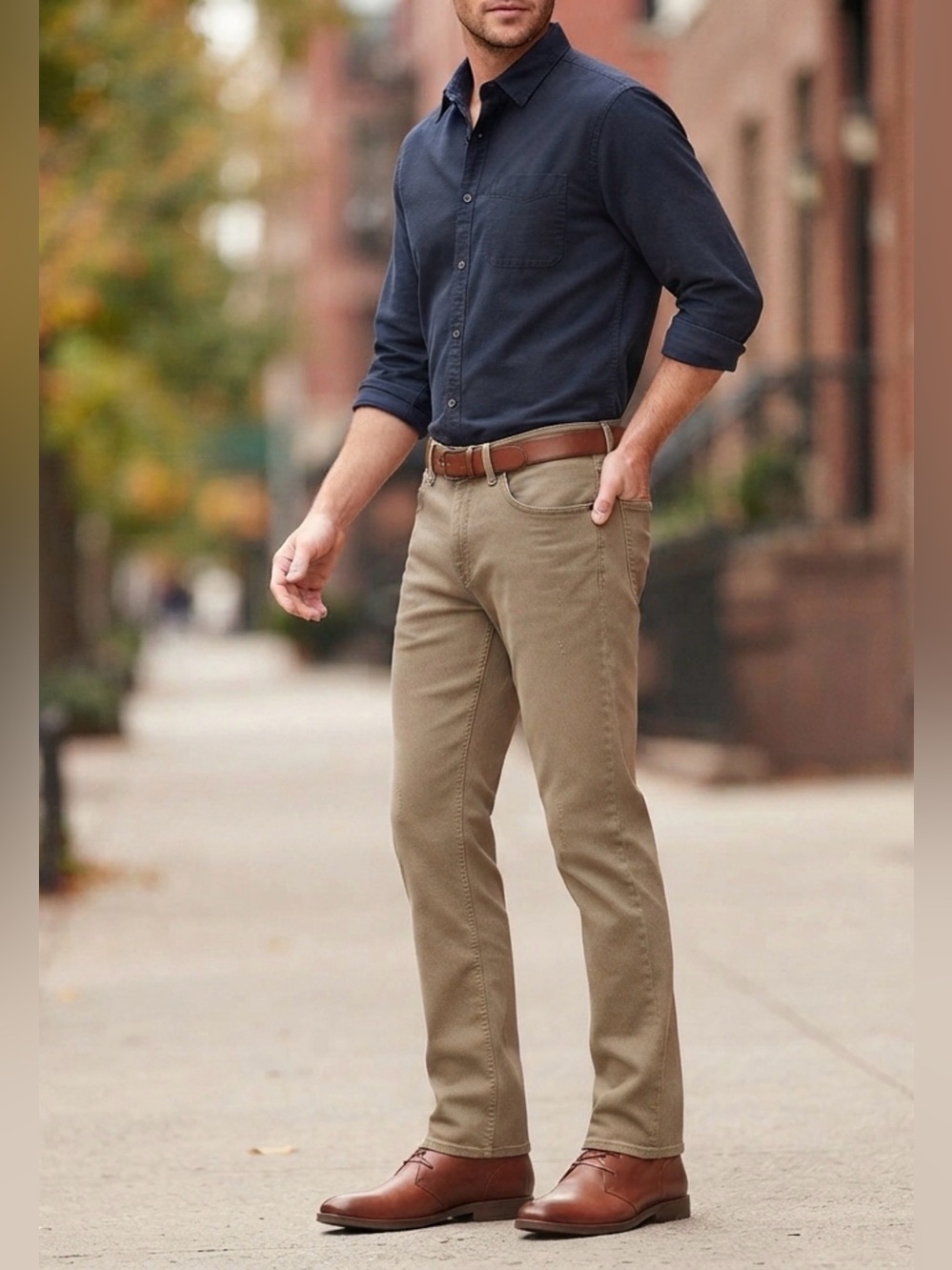 CLASSIC MEN’S STRAIGHT FIT PANTS